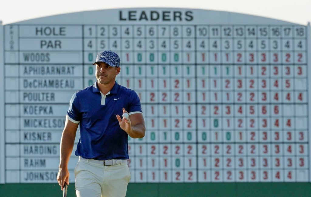 DeChambeau surges into a share of the lead at Augusta National