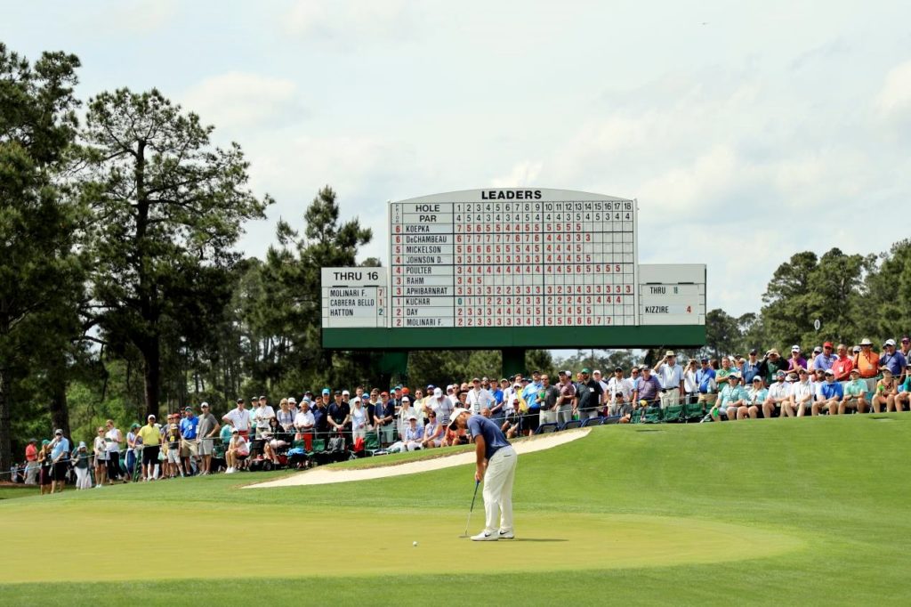 Molinari in the Major mix at The Masters, © Getty Images