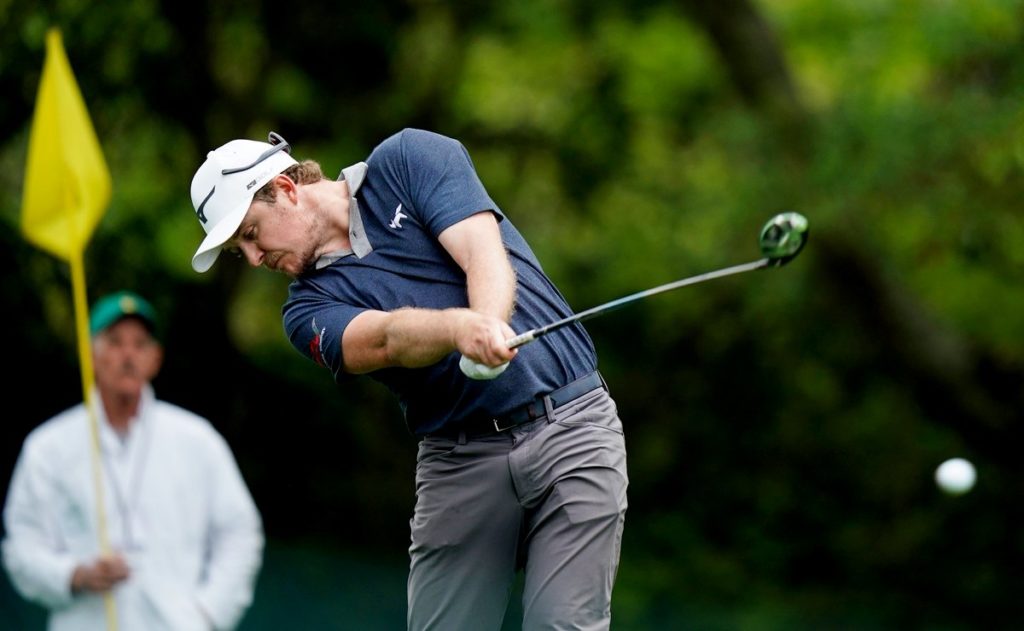 Eddie Pepperell got the third round of the Masters under way on Saturday