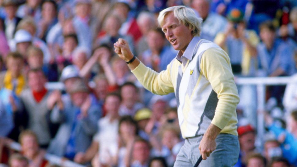 Greg Norman during fourth round The Open Championship 1986, Turnberry Ailsa Course,Ayrshire,Scotland.© TGPL / www.golfpicturelibrary.com