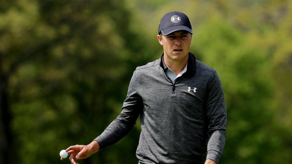 Jordan Spieth set the clubhouse target on day two of the US PGA (Seth Wenig/AP)