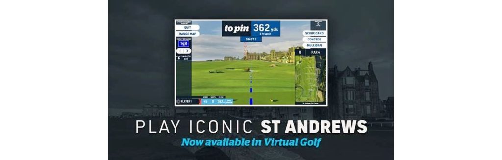 Virtual Golf St Andrews - Old Course added to the list of world-class courses available to play in Toptracer