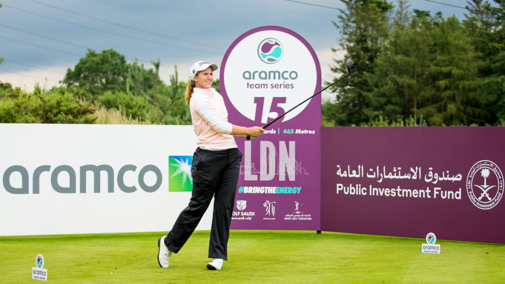 Aramco Team 2021 R1 - Late birdies lift Lee-Anne Pace’s team to leaderboard summit