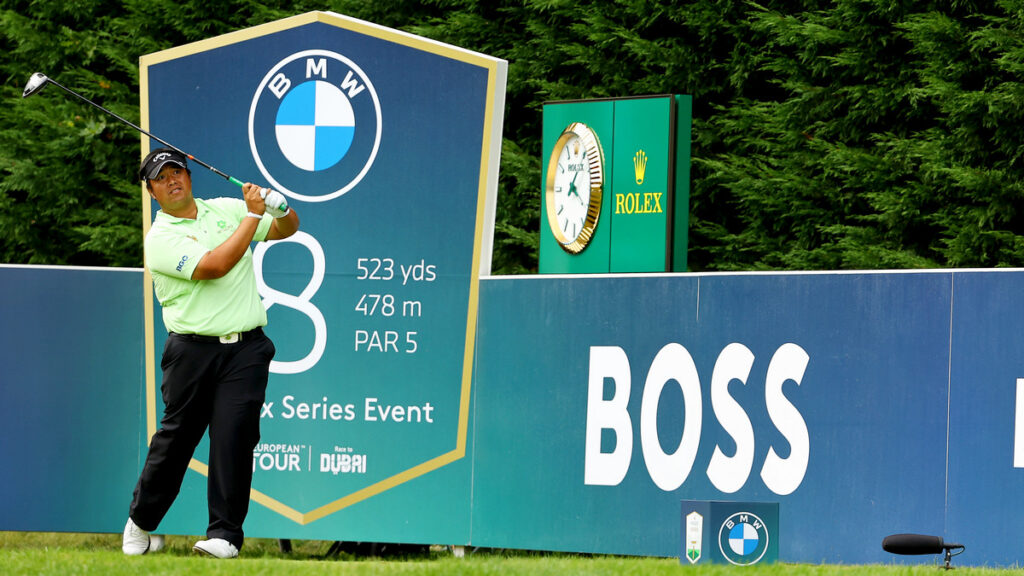 PGA Championship 2021 R2 - Kiradech Aphibarnrat takes solo lead at Wentworth