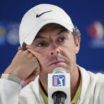 Rory McIlroy speaking at the Canadian Open