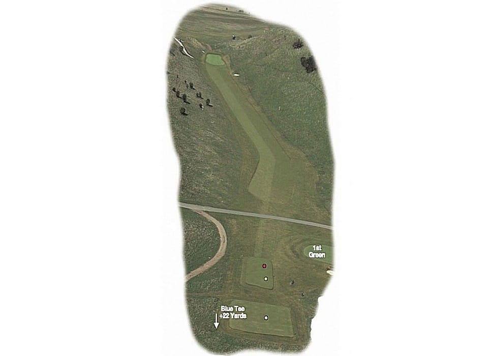 Gullane Golf Club 2nd hole schematic