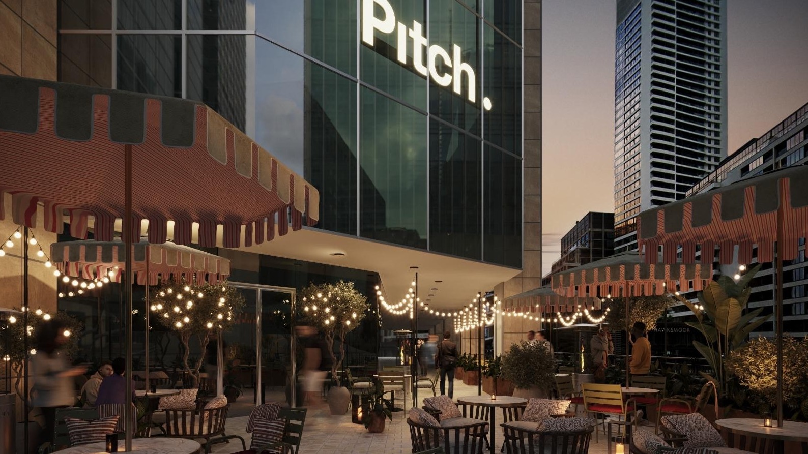 Exterior of Canary Wharf Pitch