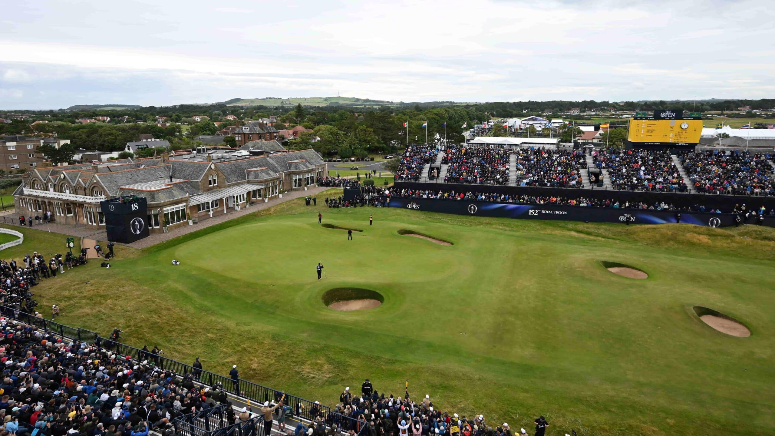 The 18th hole at Royal Troon