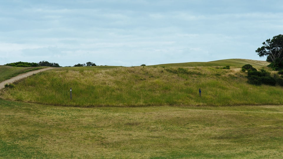 St. Andrews Beach Golf Club 13th Blind tee shot