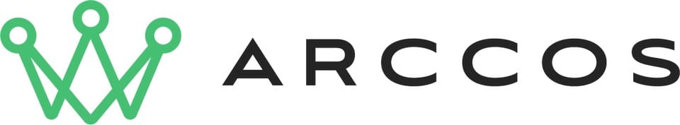 Arccos Golf logo. Arccos Golf usesg data science to improve your game