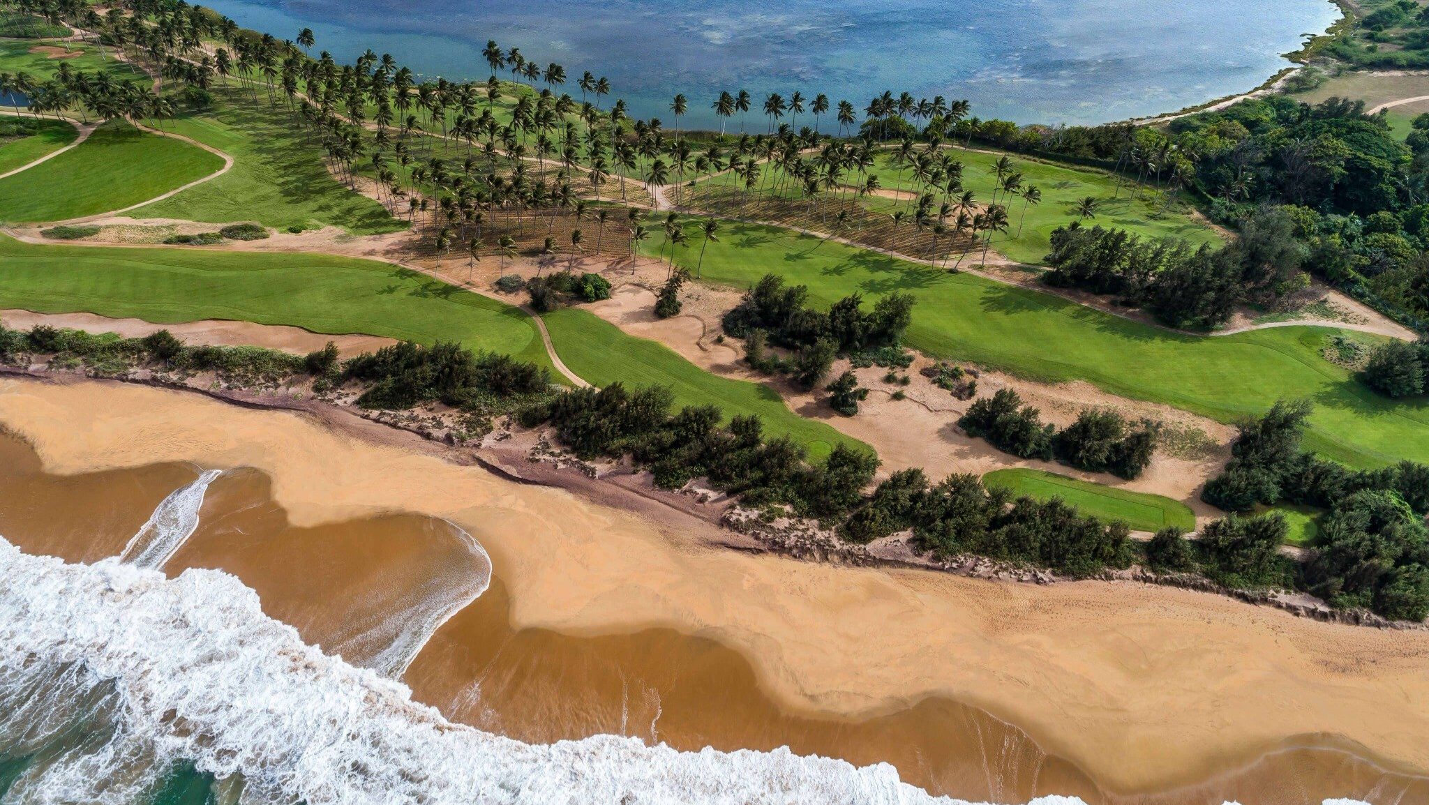 Golf in Sri Lanka: A sweeping aerial look at the Hambantota's closing holes