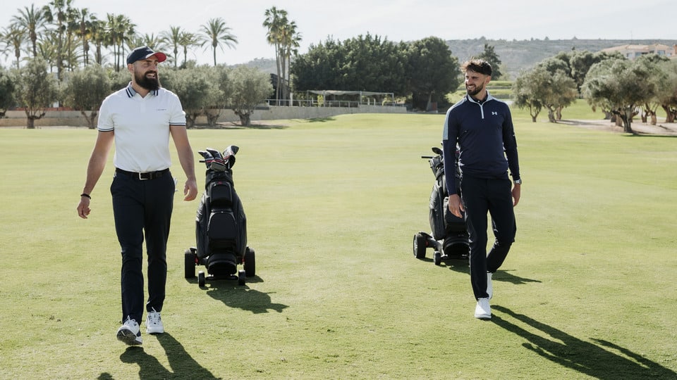 Stewart Golf, premium golf trolleys made in the UK.