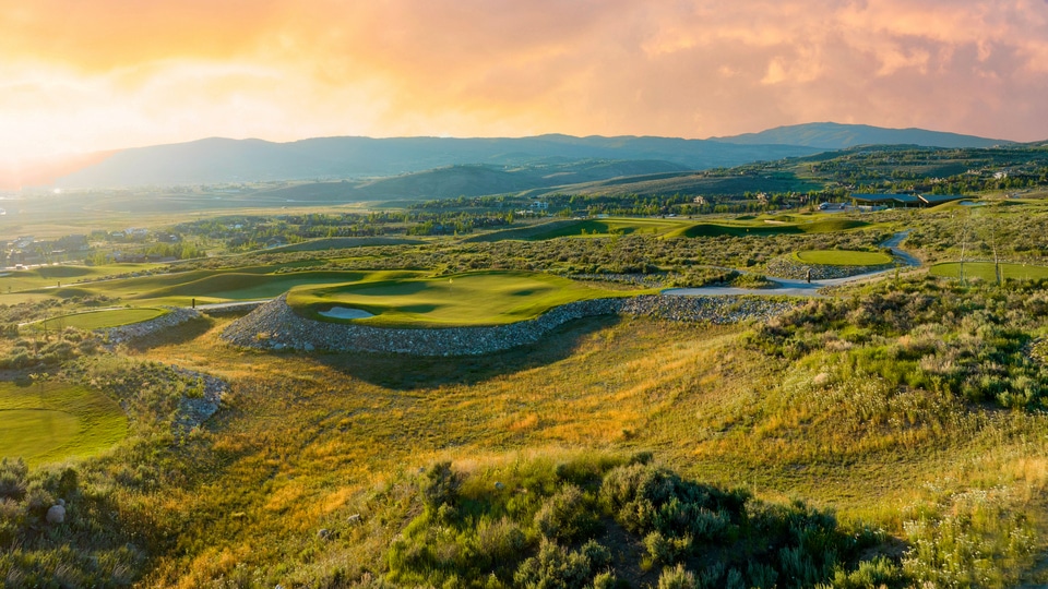 The Hills Course at Promontory, 12th hole, Park City, Utah 