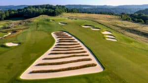 The Third Hole of Oakmont Country Club in Oakmont, Pennsylvania