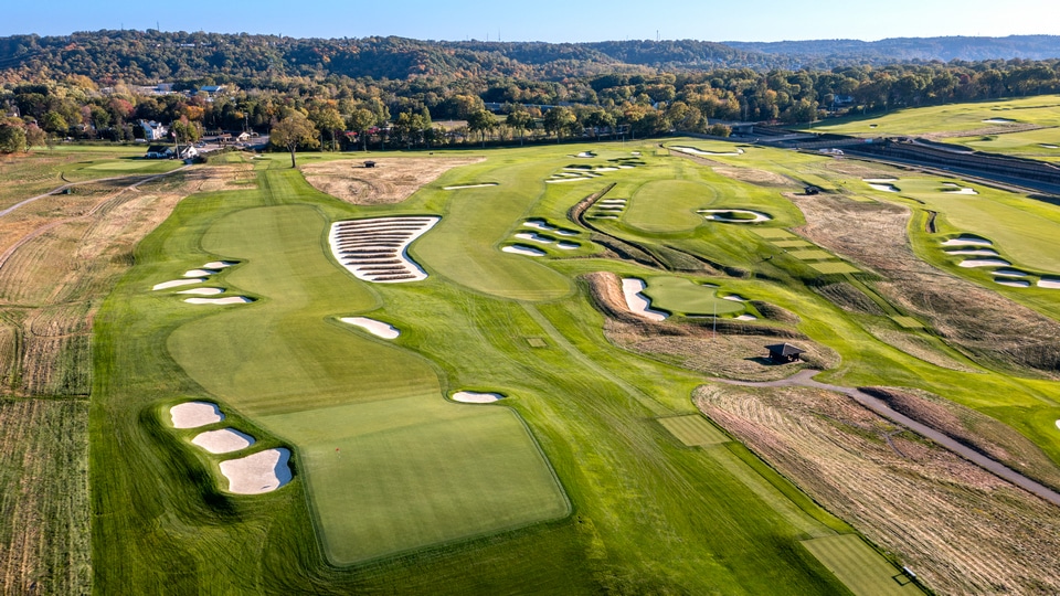 The Third Hole of Oakmont Country Club in the Oakmont, Pennsylvania