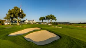 The Ninth Hole of Oakmont Country Club in the Oakmont, Pennsylvania